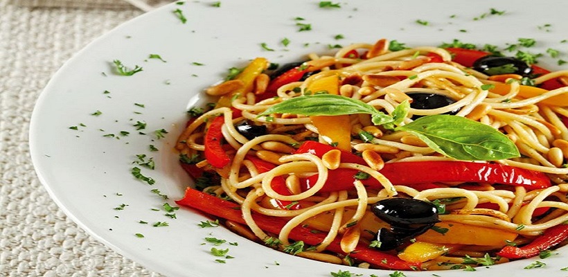 spagetti with seafood